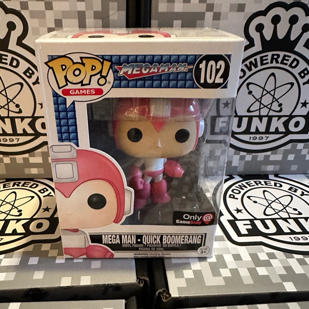 Funko Pop Mega Man Quick Boomerang Figure Pop Games 102 NIB